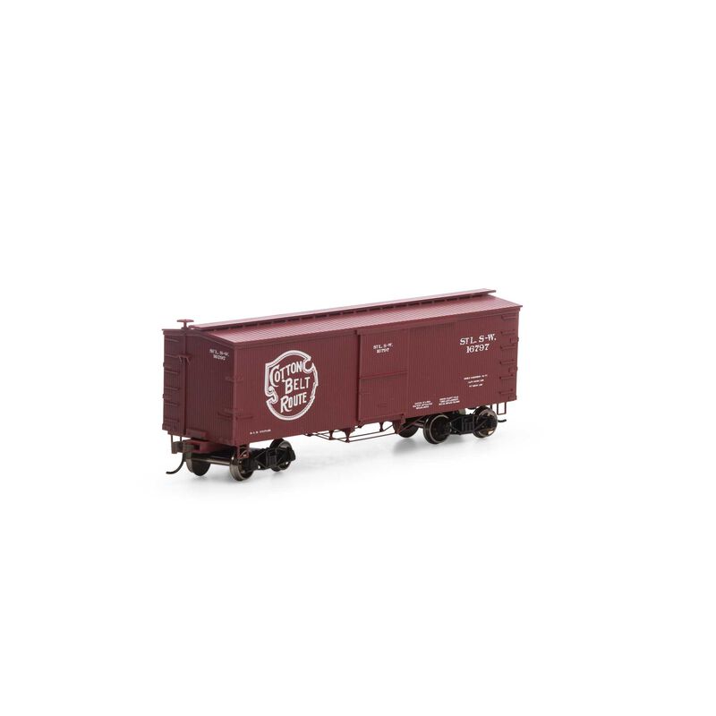 HO 36' Old Time Wood Box, Cotton Belt #16797