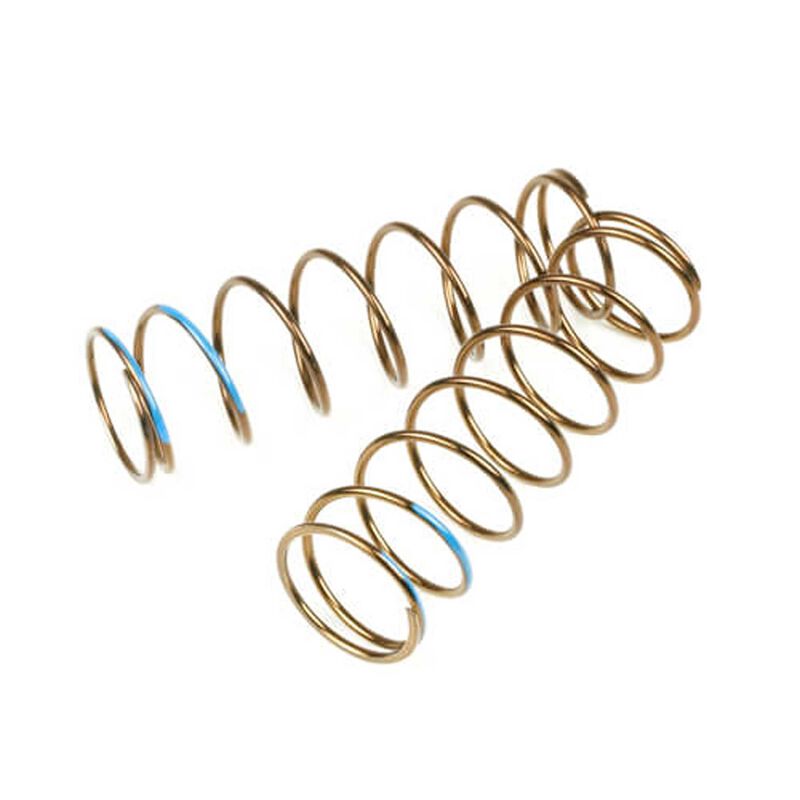 Front LF Shock Spring Set, Blue 75mm