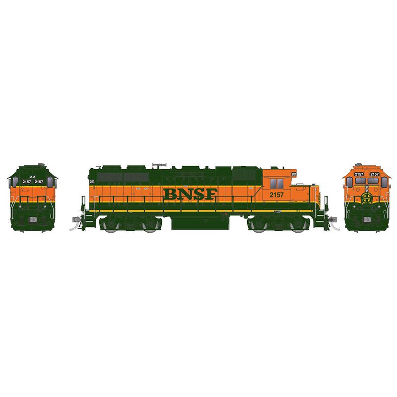 HO EMD GP38 DC Locomotive BNSF #2162