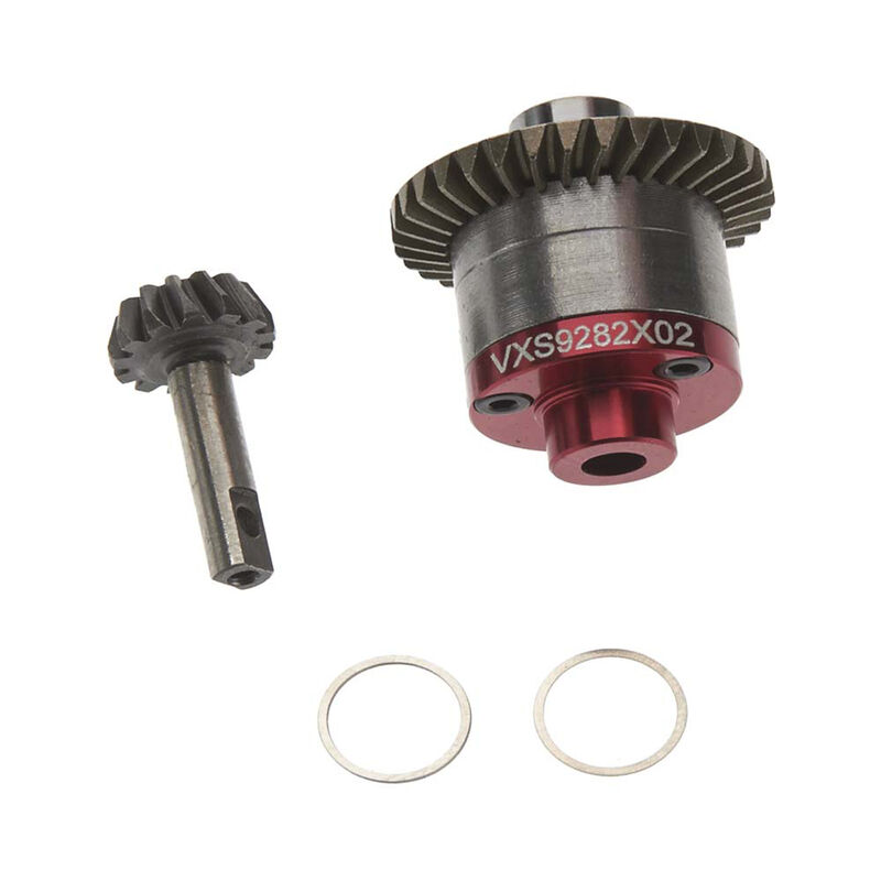 Steel Differential Set with Aluminum Cover: Traxxas 1/16 4WD Vehicles