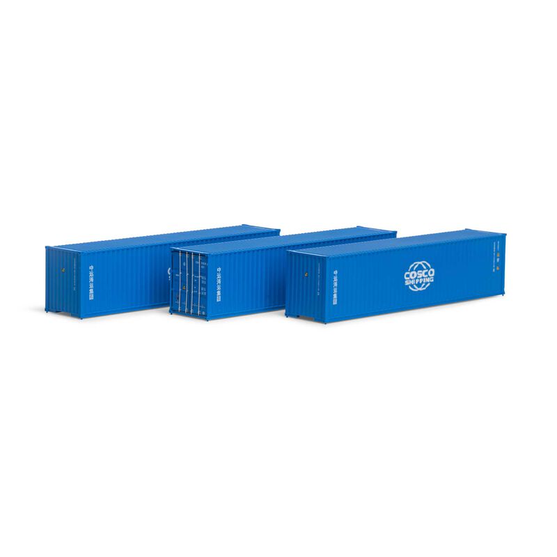 HO RTR 40' Corrugated HC Container, Cosco #2 (3)