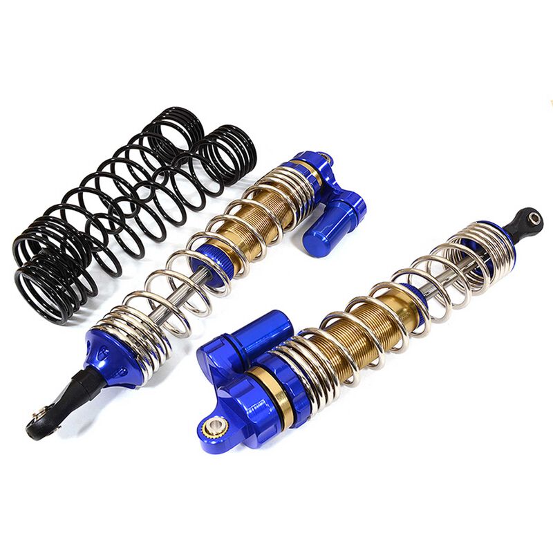 140mm Front Shock Set: Traxxas UDR Blue (2)