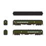 HO Scale CN Heavyweight 5-Car Passenger Set, Green/Black/Yellow Scheme