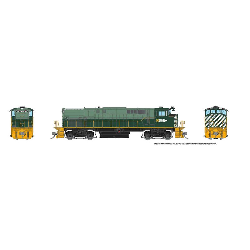 HO M-420 DCC Locomotive with Sound BCR Green #646