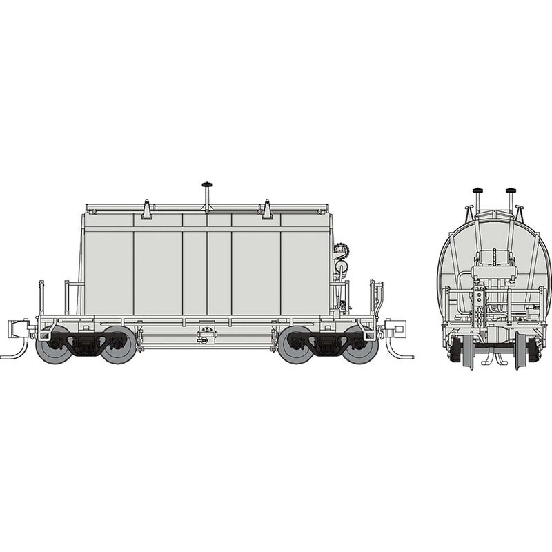 N Long Barrel Ore Hopper, Undecorated