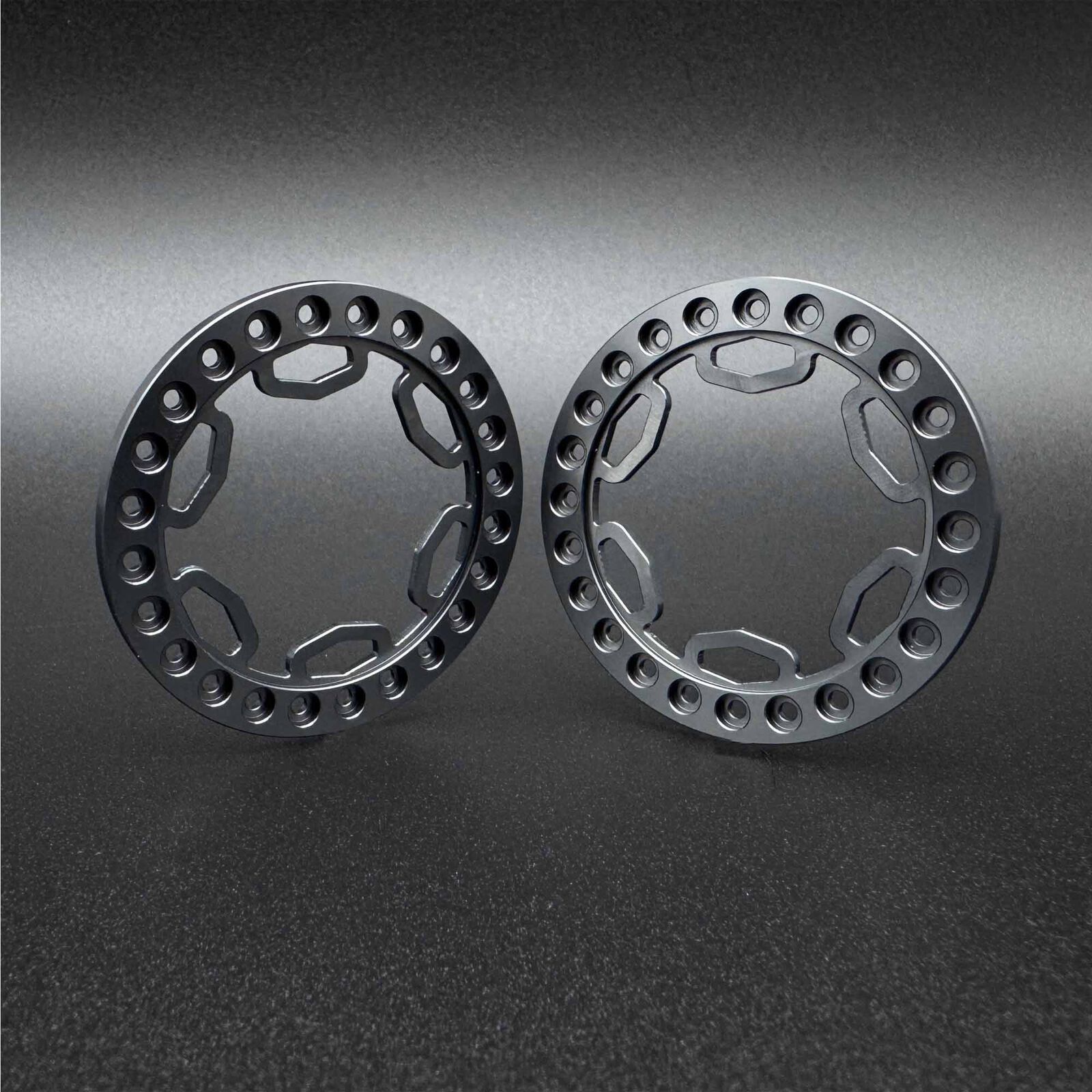 1/10 SHIELD 1.9" Beadlock Rings, Grey (2)