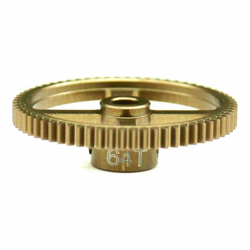 64t 64p Hard Anodized 7075 Pinion Gear