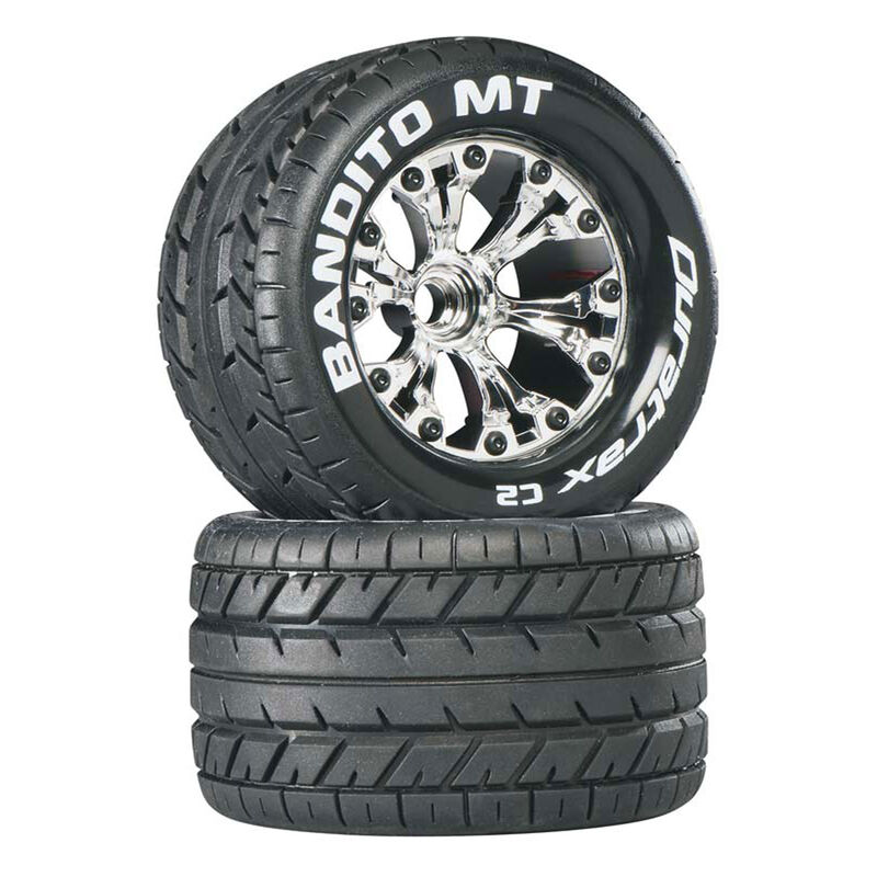Bandito MT 2.8" 2WD Mounted Front C2 Tires, Chrome (2)