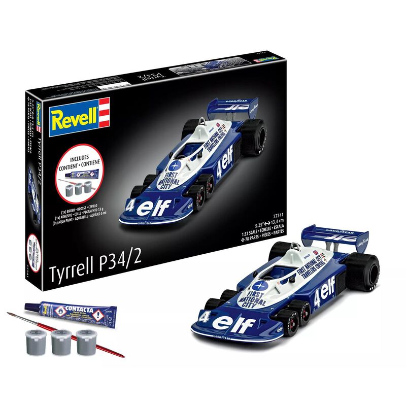 CARRERA REVELL OF AMERICAS INC 1/32 Tyrrell P34/2 6-Wheeler All-Included Model Kit