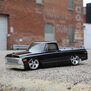 1/10 1972 Chevy C10 Pickup Truck V-100 S 4WD Brushed RTR, Black