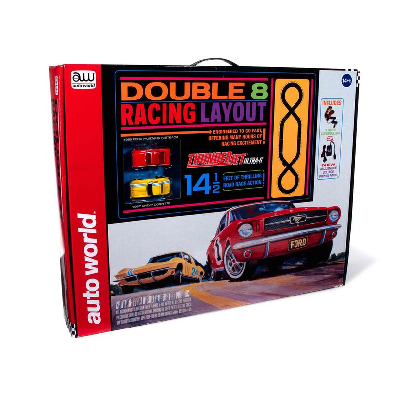 14.5' Double 8 Racing Slot Race Set