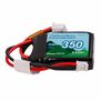 7.4V 350mAh 2S 30C LiPo Battery: JST