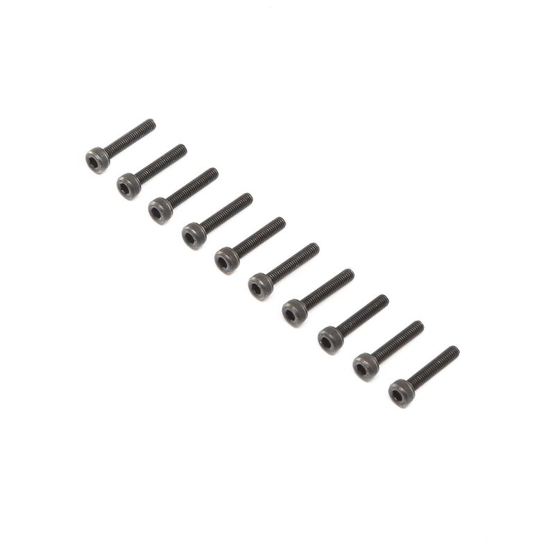 Cap Head Screws, Steel, Black Oxide, M3 x 16mm (10)
