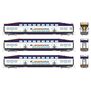 N Bilevel Commuter Car: West Coast Express: Set #1 (Cab: 108 Coaches: 304 308)
