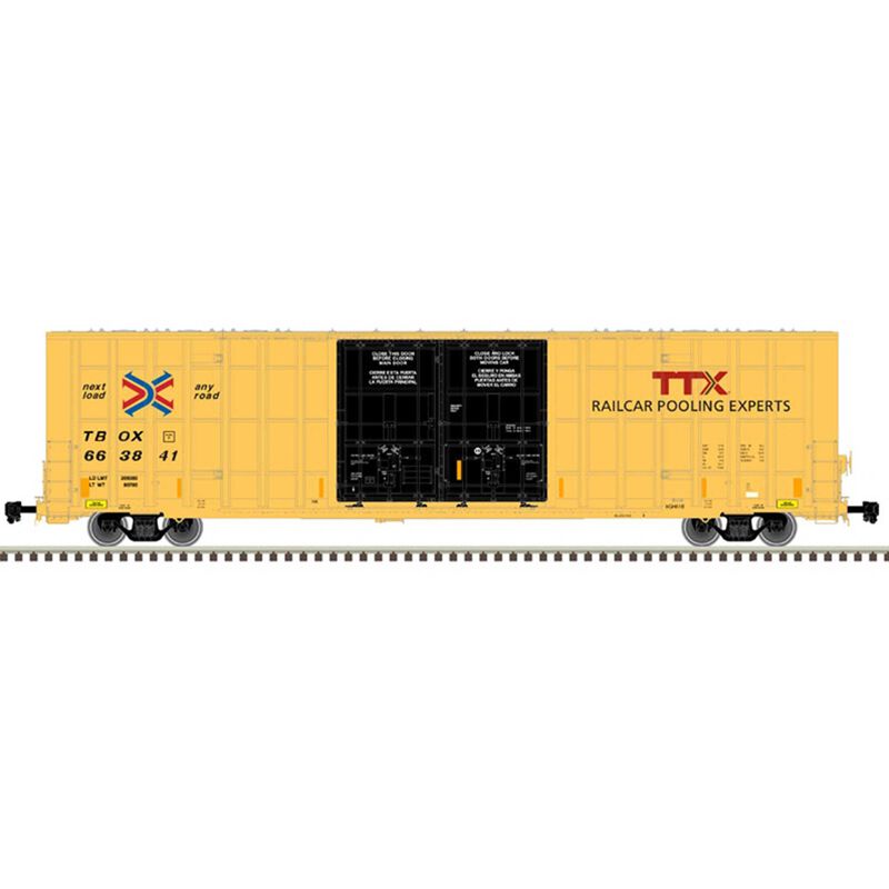 HO 60' Gunderson 7550 DD Boxcar TTX 664204