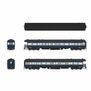 HO B&O Heavyweight 5-Car Passenger Set, Blue & Gray Scheme Scale (1438, 5270, 5284, 5307, 100)