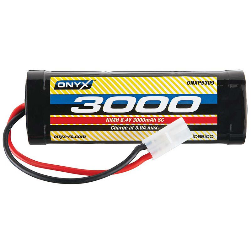 8.4V 3000mAh 7-Cell Sub-C Hump Pack NiMH Battery: Tamiya Connector