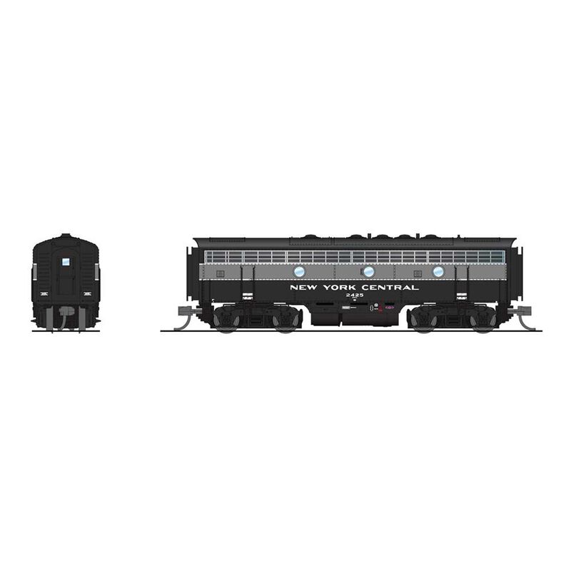 N EMD F7B Locomotive, Full Lightning Stripes, Paragon4, NYC #2426