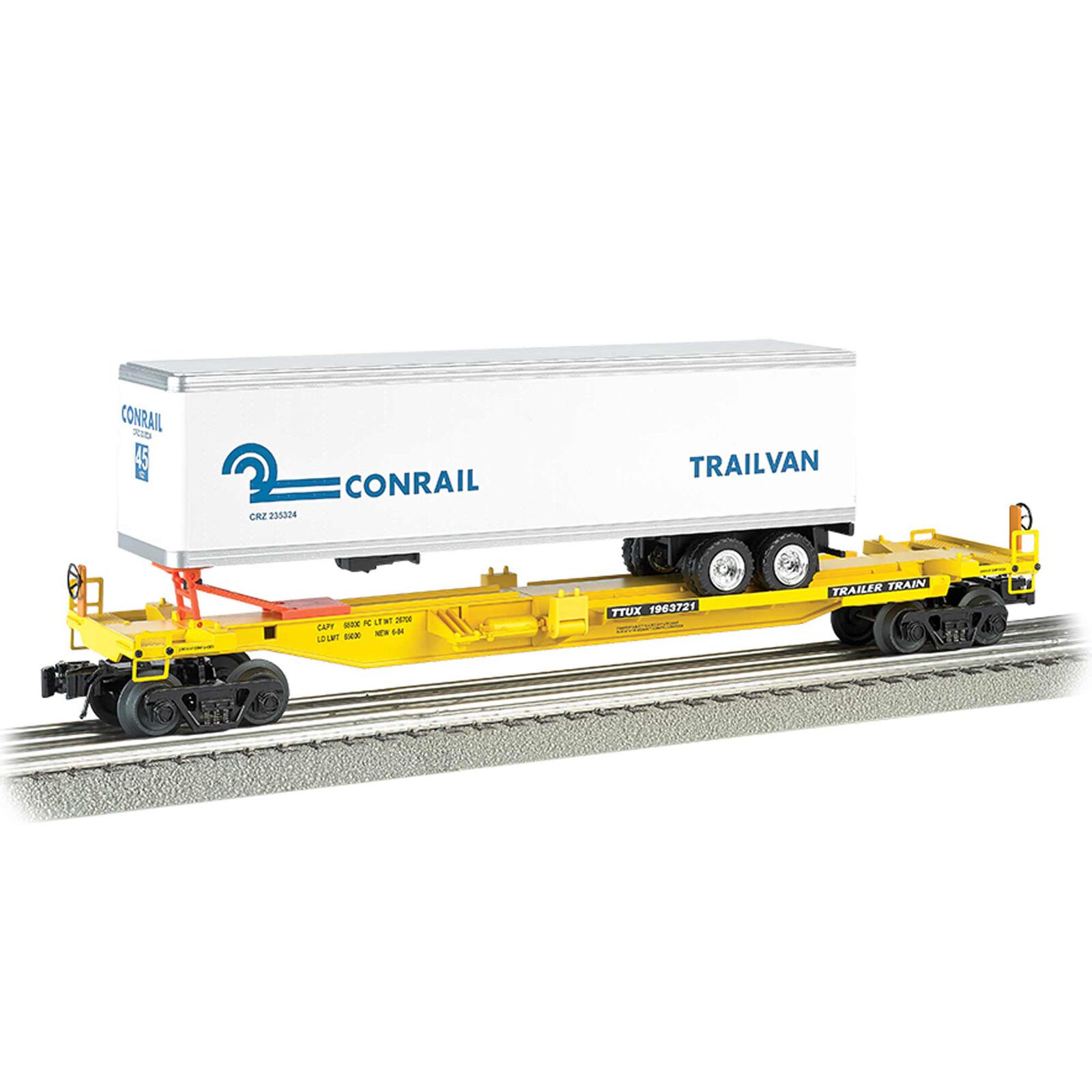 O Williams Front Runner with Trailer, Conrail