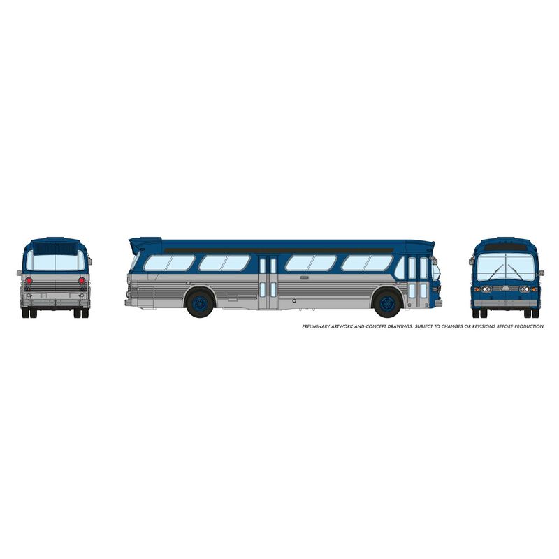 N 1/160 New Look Bus - Generic Blue
