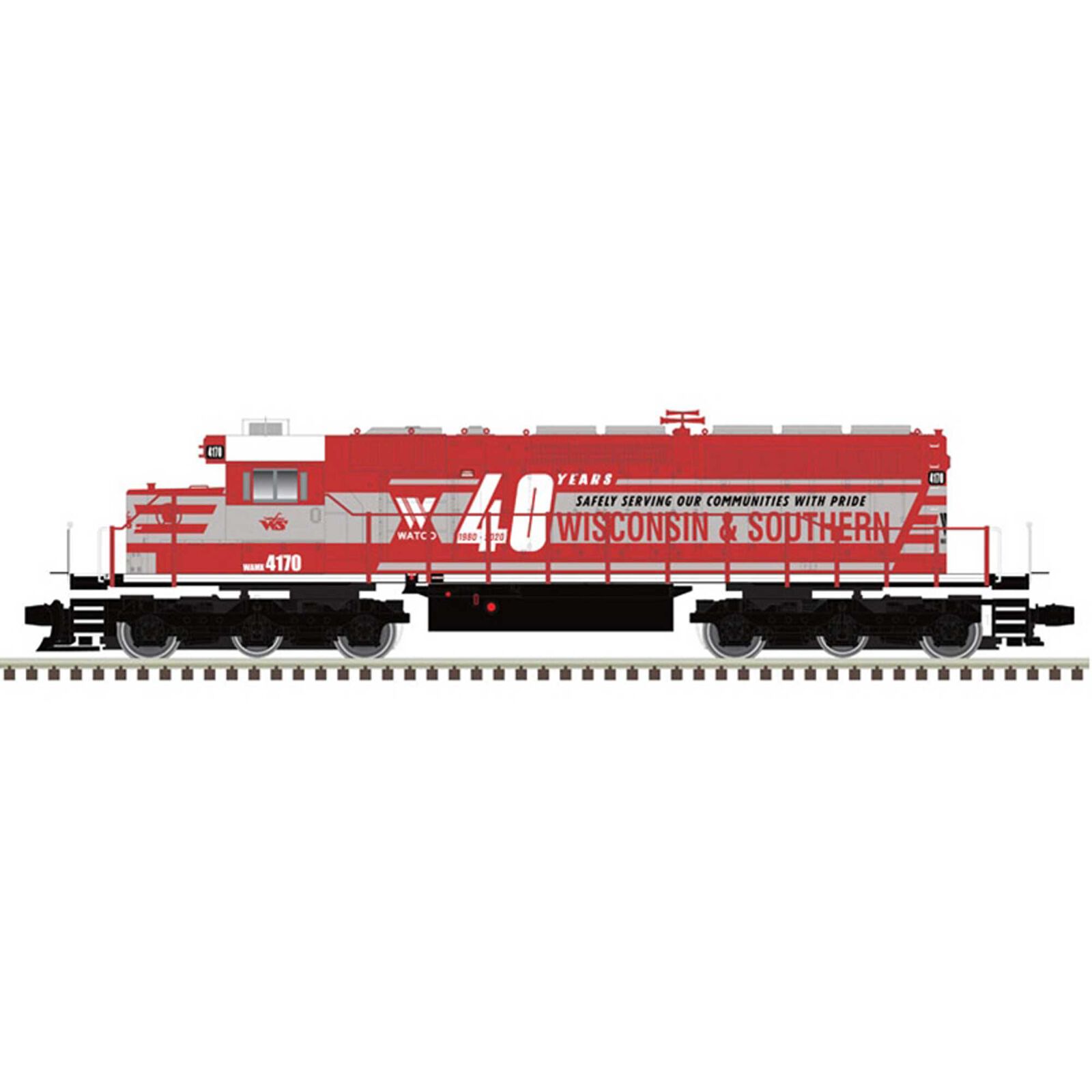 O Premier SD40-2 Loco Wisconsin & Southern 4170