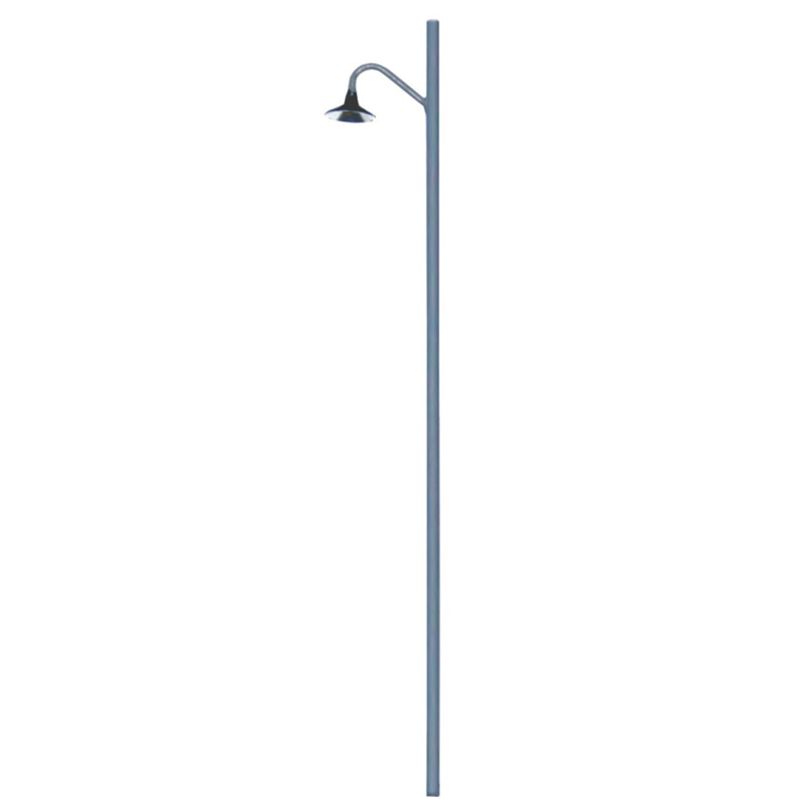 HO Lighting System Curved Hi-Hat Metal Pole