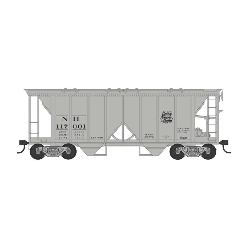 HO 70 Ton 2 Bay Covered Hopper New Haven Road #117013