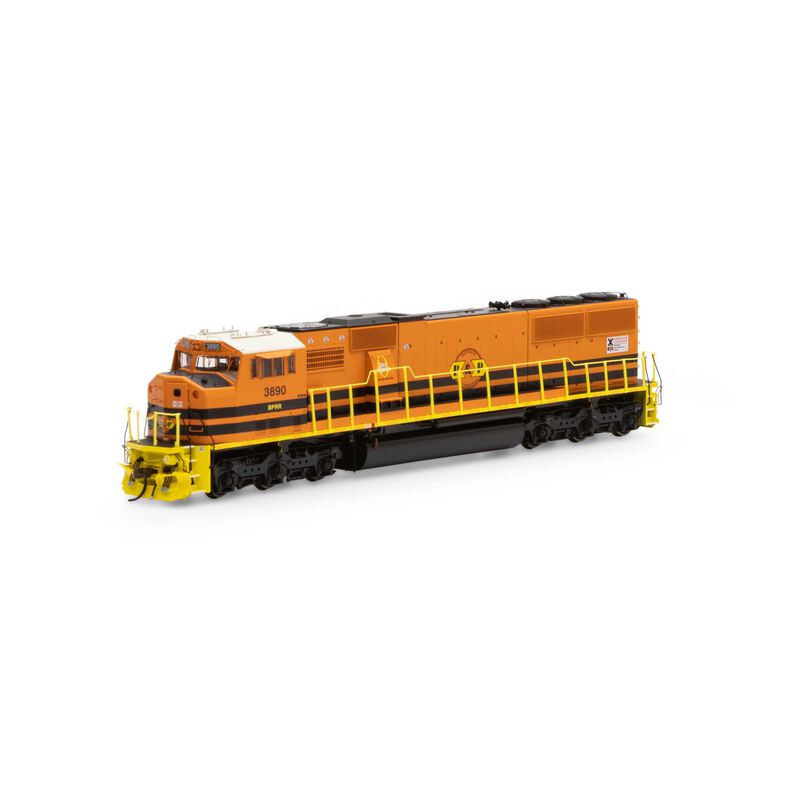 HO SD60M with DCC & Sound, B&P/Orange/Yellow #3890