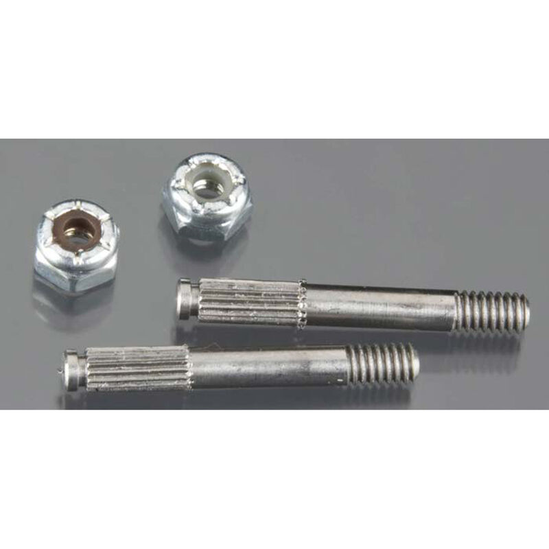 Threaded Stub Axles with Nuts (2)
