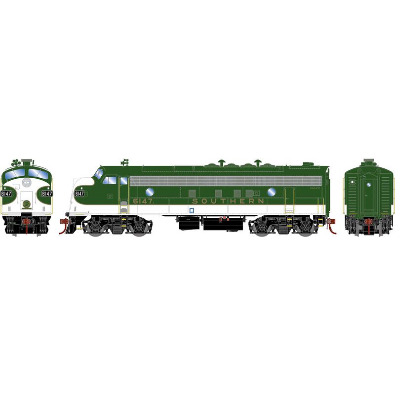 HO FP7 Locomotive with DCC & Sound, SOU #6147