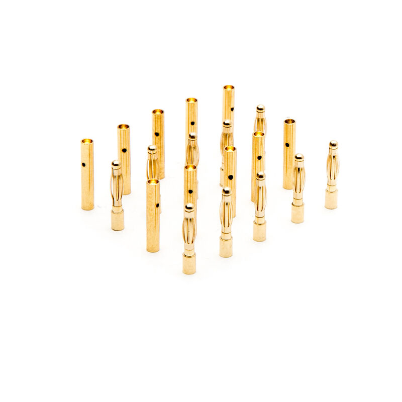 Connector: Gold Bullet Set, 2mm (10)