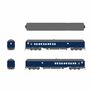 HO WAB Baggage-Combine Car #598, Blue w/ Imitation Gold
