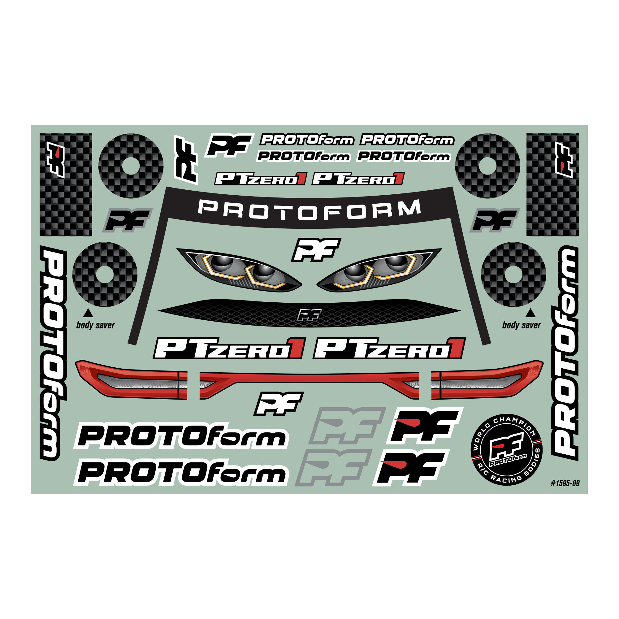 Pro-Line Racing 1/10 PTzero1 Light Weight (0.65mm) Clear Body for
