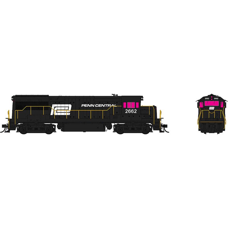 HO GE U25B Low Hood DC/DCC/S Penn Central #2662