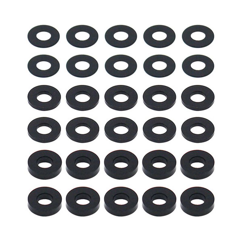 7.8x3.5mm Aluminum Hub Spacer (30) black