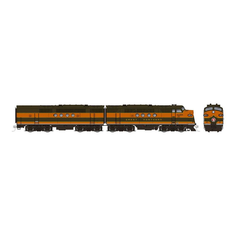 HO EMD FT A+B (DC/Silent): GN - As Delivered Scheme: #418-D + 418-C