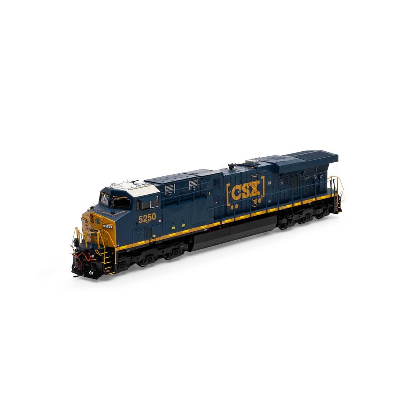 HO ES44DC Locomotive with DCC & Sound, CSX, Boxcar #5250