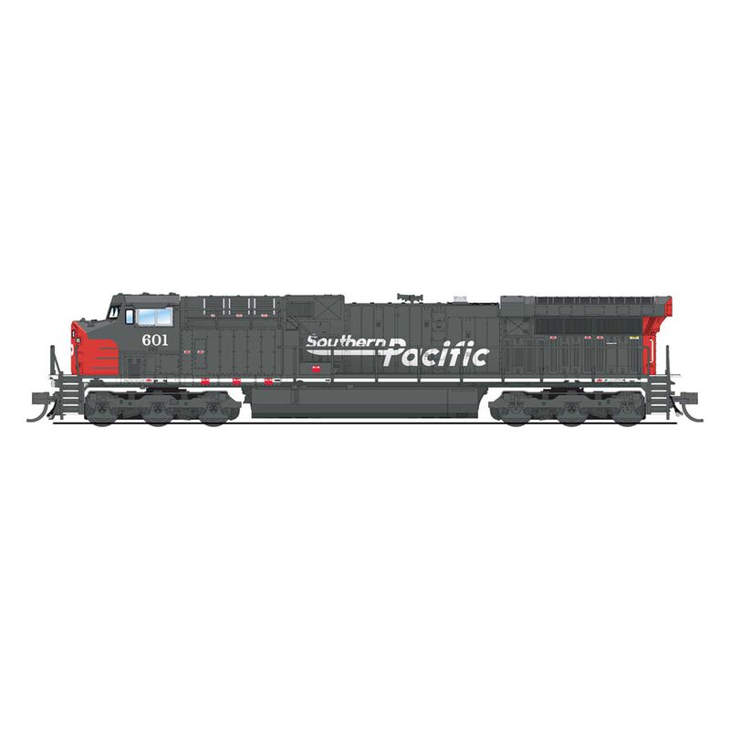 N GE AC6000 Locomotive with DCC & Sound, SP #602, Bloody Nose Paint