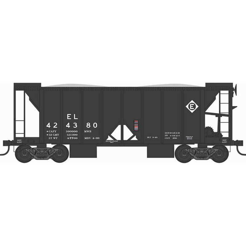 HO 70-Ton 2-Bay Ballast Car, EL #424388