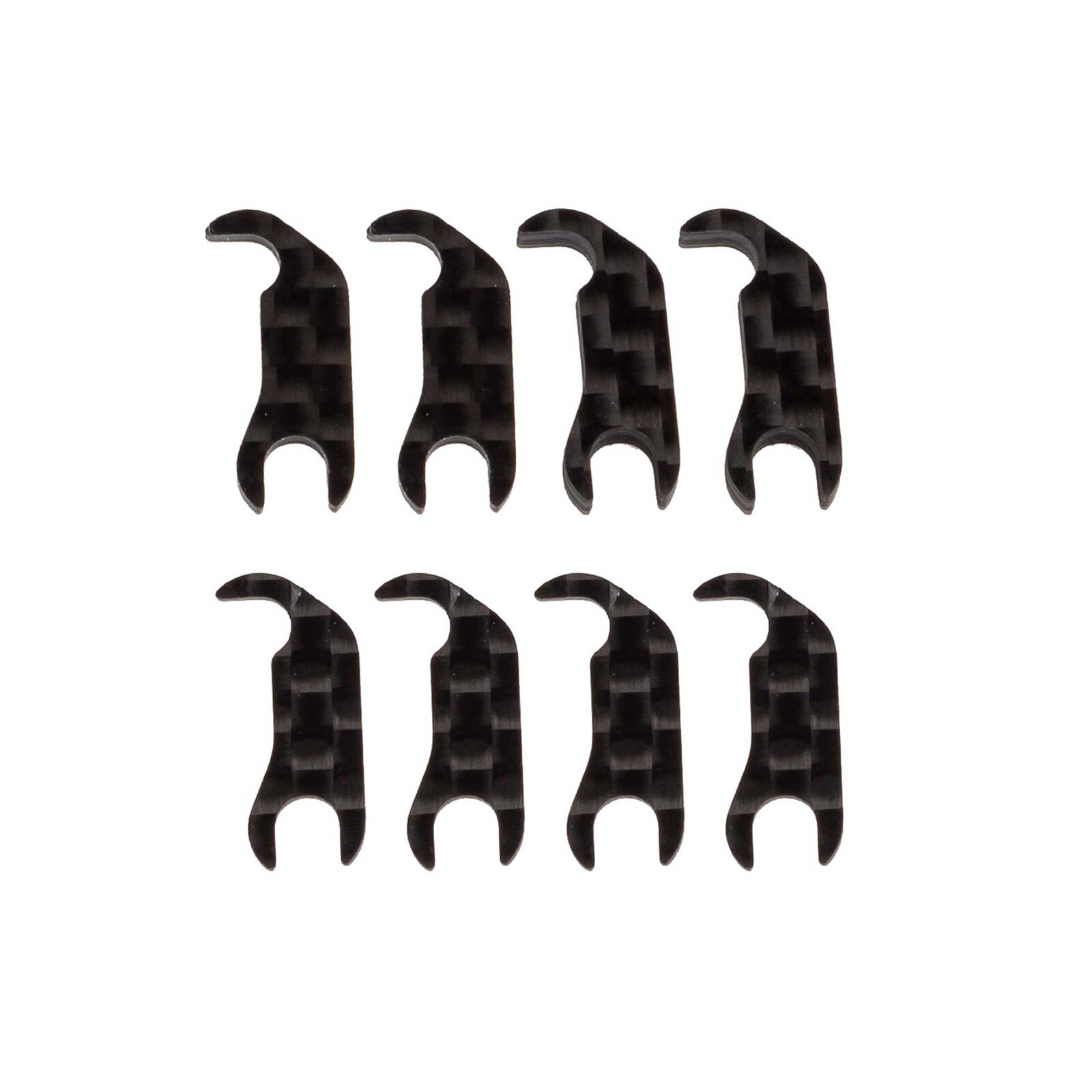 RC10B7 FT Steering Block Mount Shim Set, carbon fiber