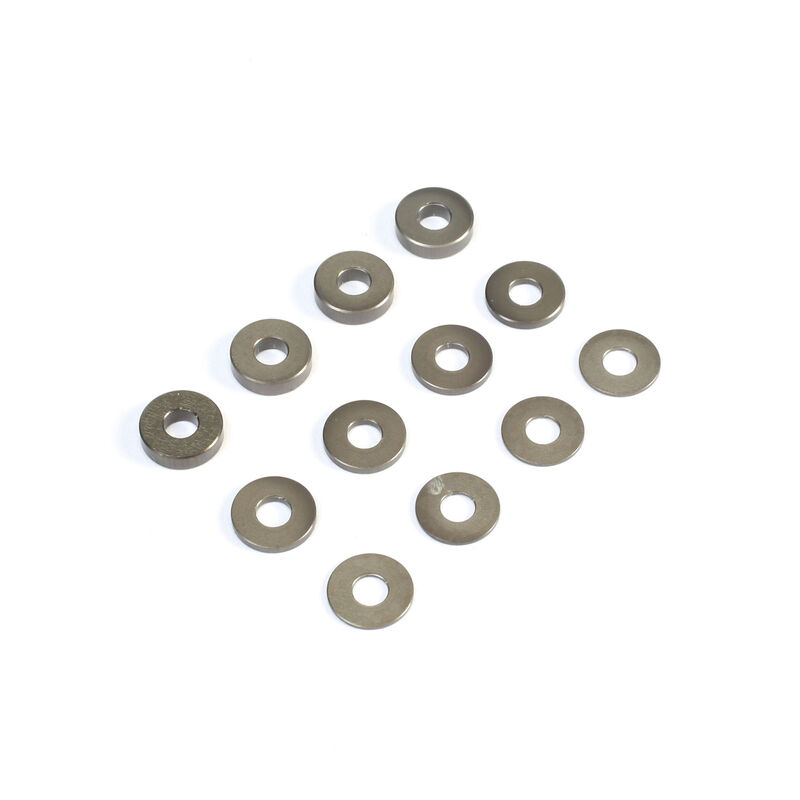 M3 Aluminum Washer Set, Hard Anodized (4): 22 3.0, 4.0, 5.0