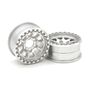 1/10 Battle Born Beadlock Front/Rear 1.9 Rock Crawler Wheels, SIlver