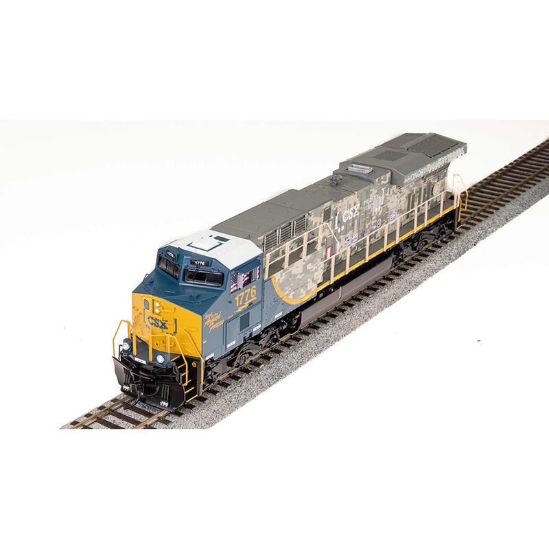 HO GE ES44AC Locomotive, Pride in Service Veterans, Paragon4 CSX #1776