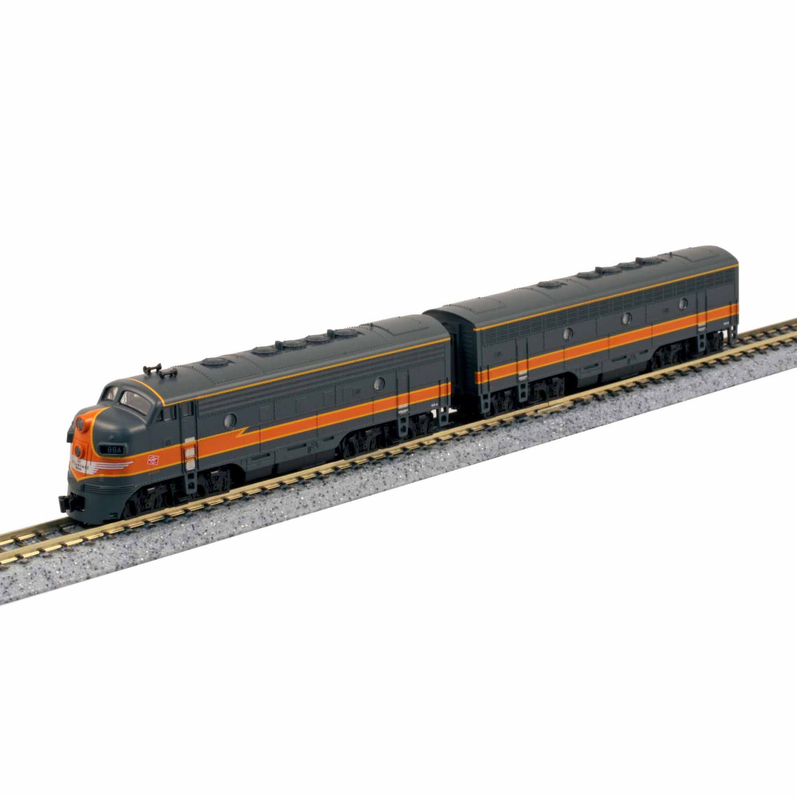 N EMD F7A & F7B Milwaukee Road #88A & #88B Locomotive