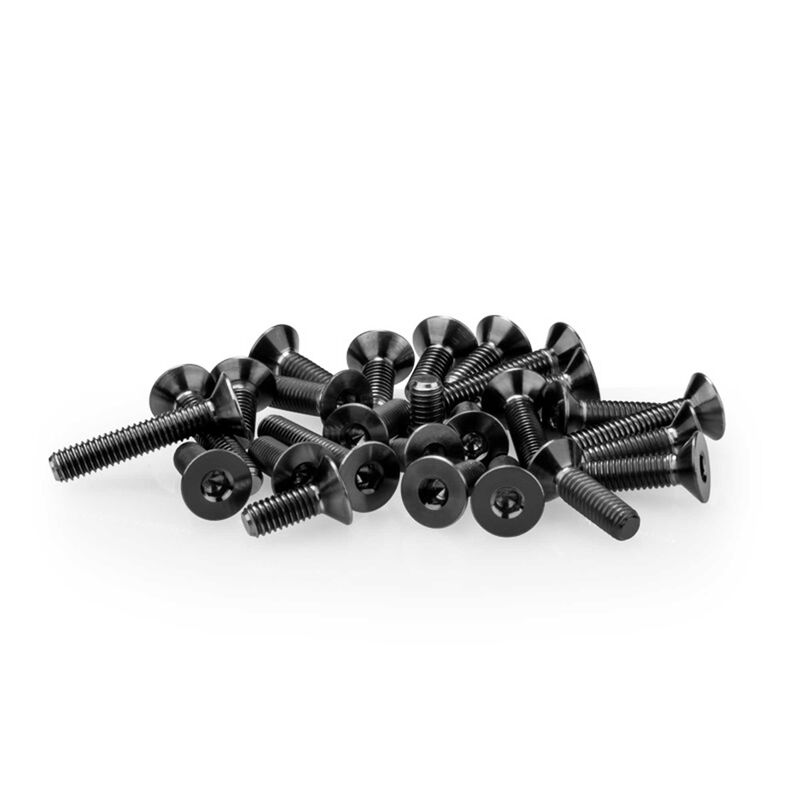 B6.4 Titanium Screw Set, Lower Black, (26)