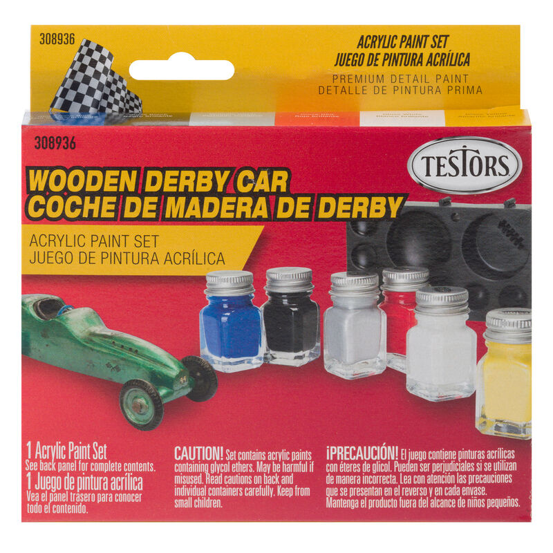 Testors .25 oz Acrylic Set Derby Primary
