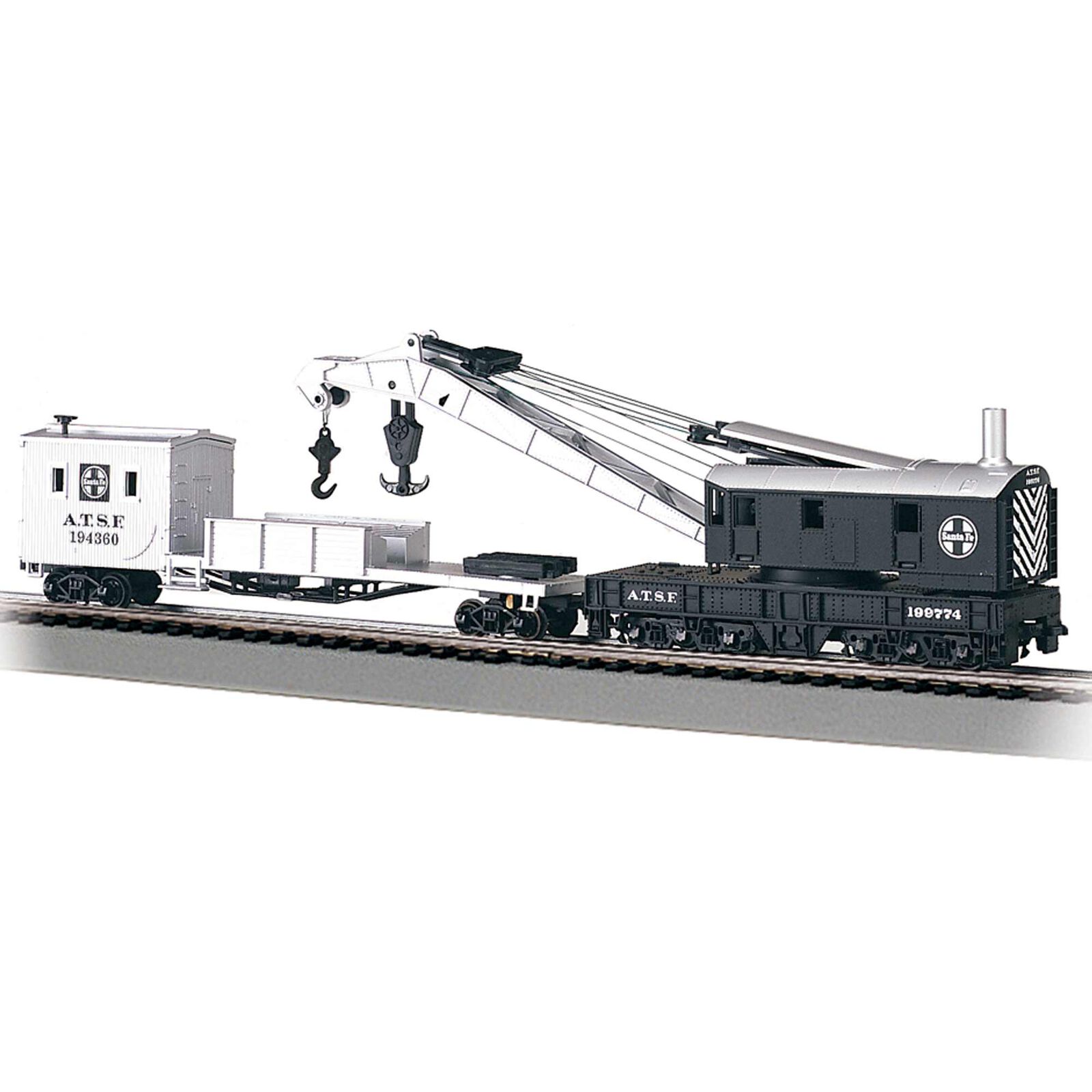 HO 250-Ton Steam Crane with Boom Tender, SF