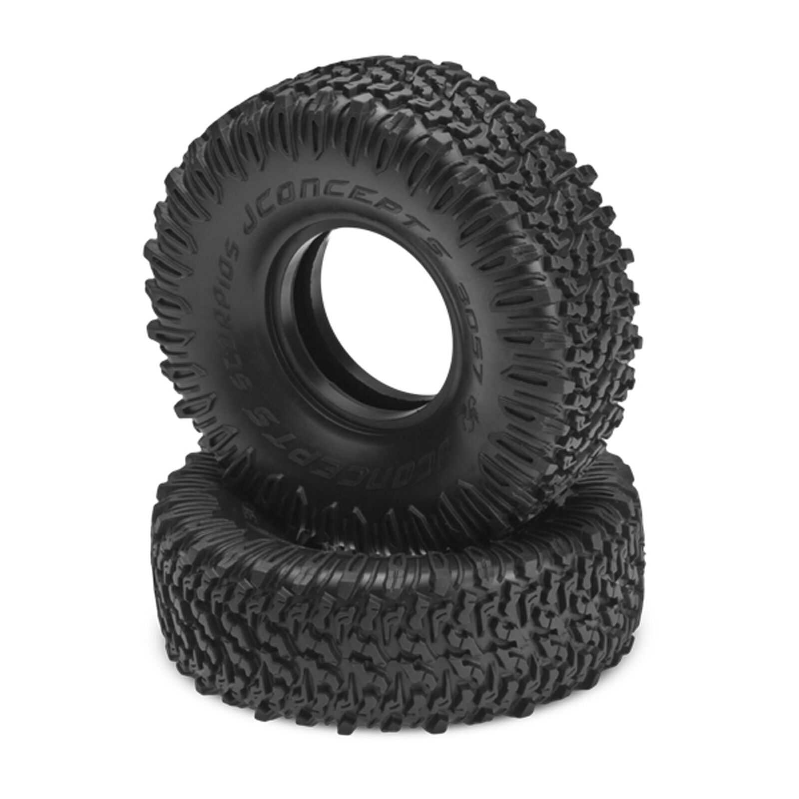 1/10 Scorpios All-Terrain Scaling 1.9” Crawler Tires with Inserts, Green Compound (2)