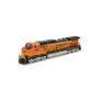 HO GE Dash 9-44CW Locomotive with DCC & Sound, BNSF Wedge #4437