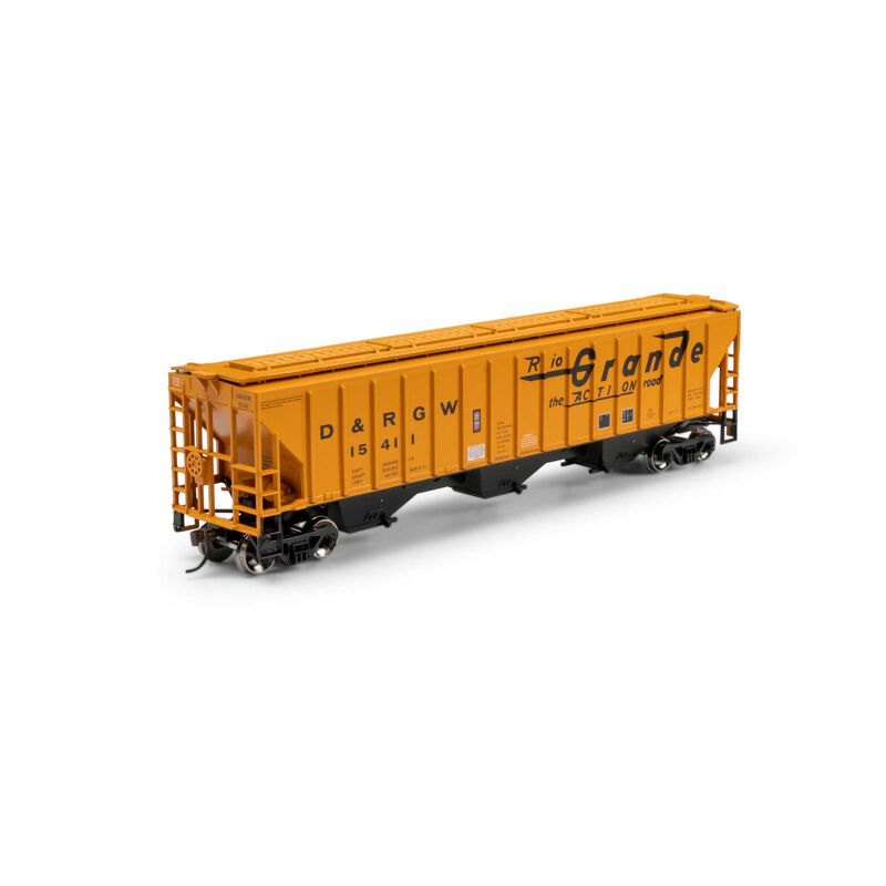 Athearn HO ATH PS 4740 Covered Hopper, DRGW #15411